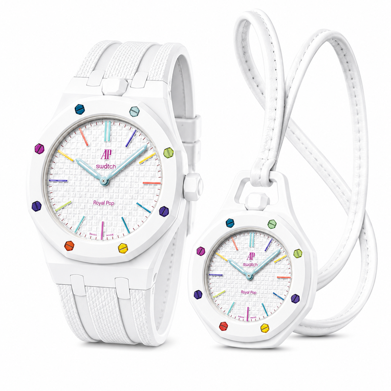 Royal Pop Bundle — WHITE EIGHT (Watch + Bracelet)