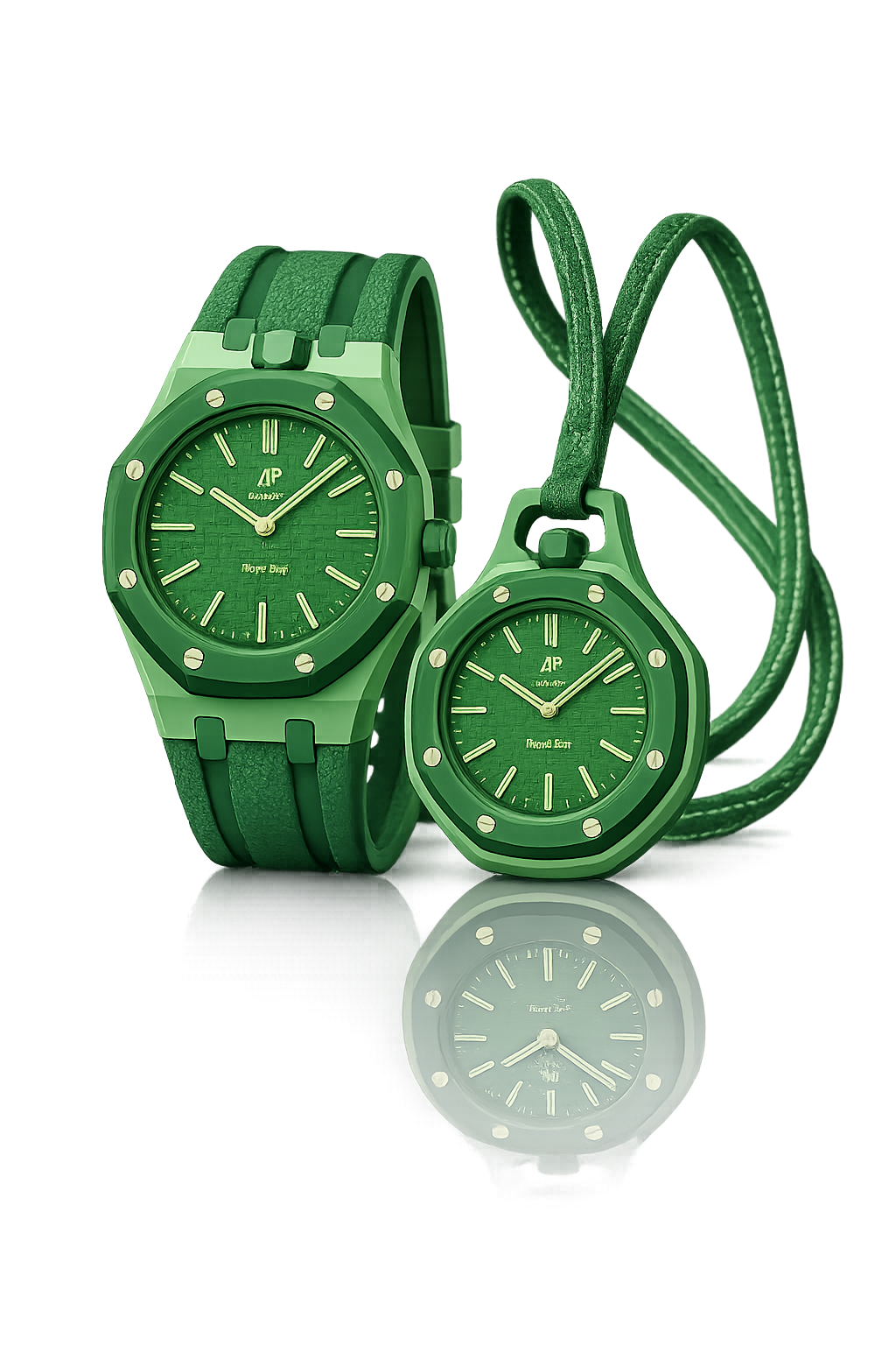 Royal Pop Bundle — GREEN EIGHT (Watch + Bracelet)